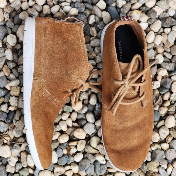 Ugg Freamon Chukka Ankle Hightop Boot Shoe Oxford Suede Nubuck Camel Brown 10 - Picture 6 of 14